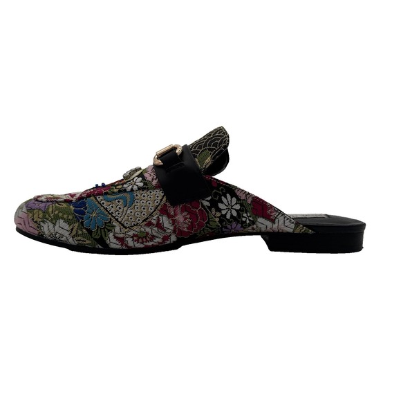 Steve Madden Kandi Slip-On Mule Elephant Tapestry Embellished Floral Beaded, 9.5 - Picture 2 of 16